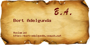 Bort Adelgunda névjegykártya